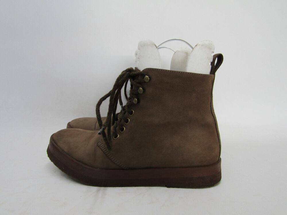 Jenni Kayne Womens Size 36 EUR Brown Leather Laces Ankle Fashion Boots Bootie
